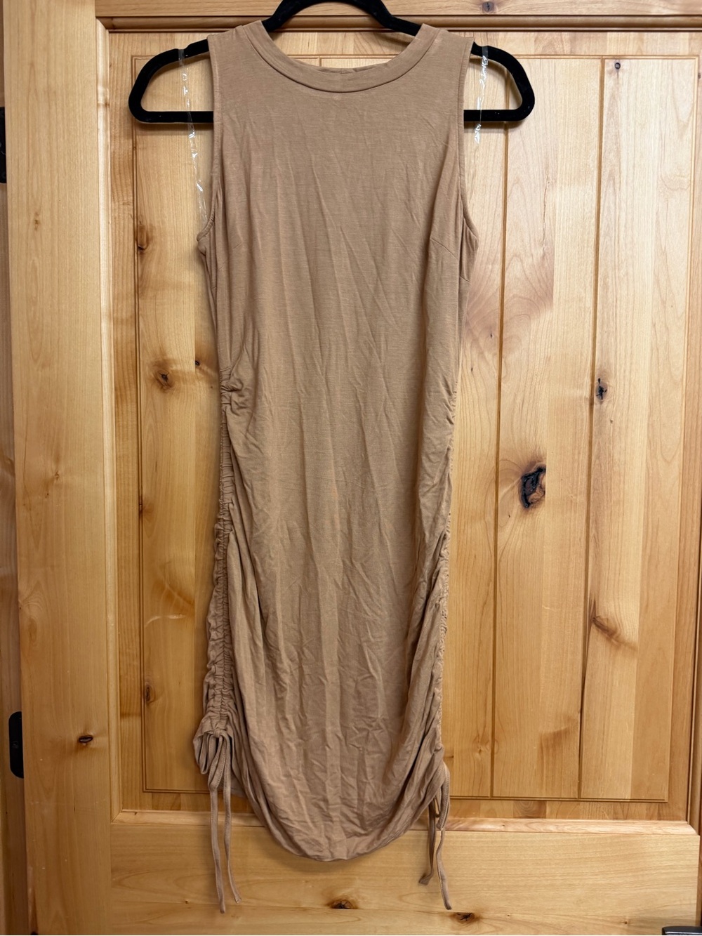 Sleeveless Ruched Side Dress